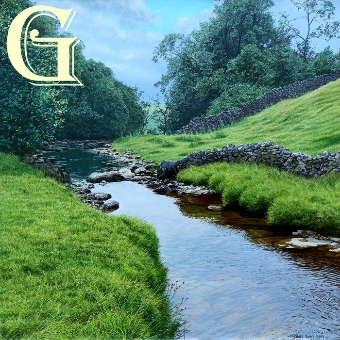 MICHAEL JAMES SMITH - ORIGINAL OIL PAINTING, QUIET FLOW